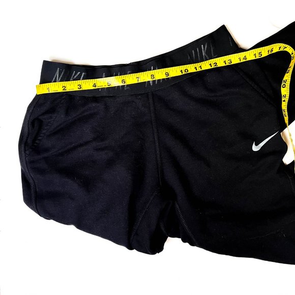 NIKE black athletic pants w/pockets + elastic waist band size S - Picture 2 of 6